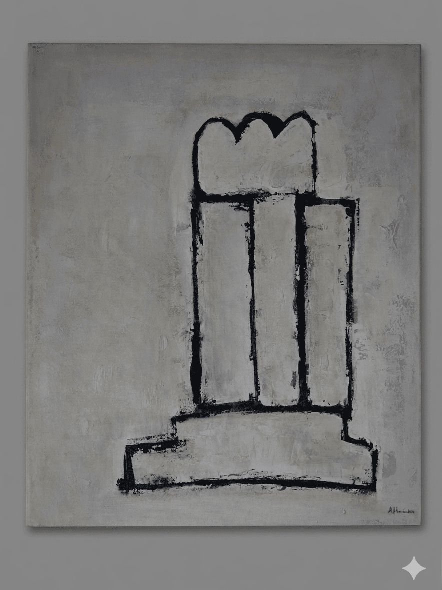 White 3 - Acrylic on canvas - 50 x 62 cm