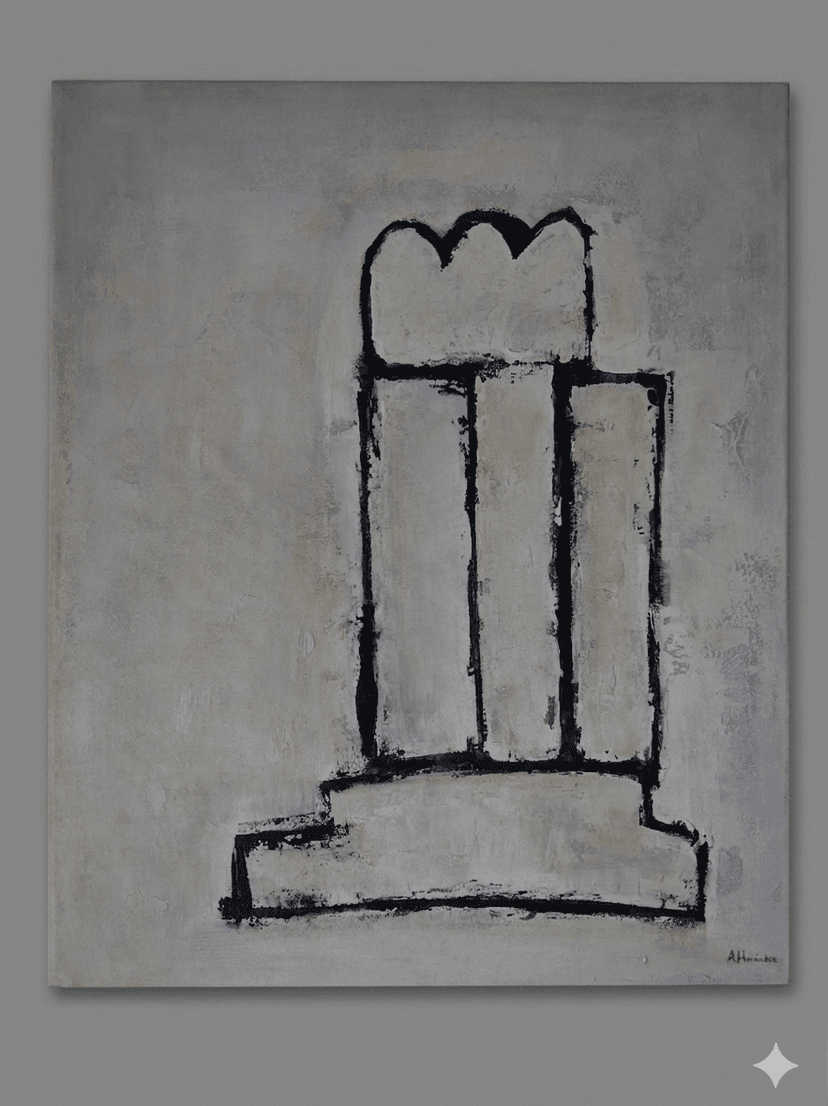 Blanco3 - Acrílico sobre lienzo - 50 x 62 cm