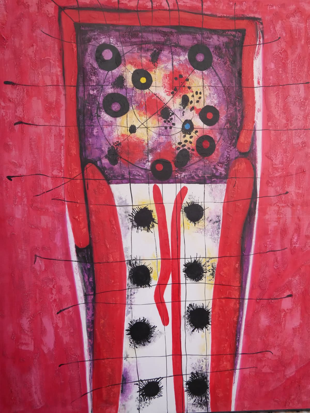 Obra destacada de José Antonio Hernández - Arte abstracto con técnica mixta sobre lienzo