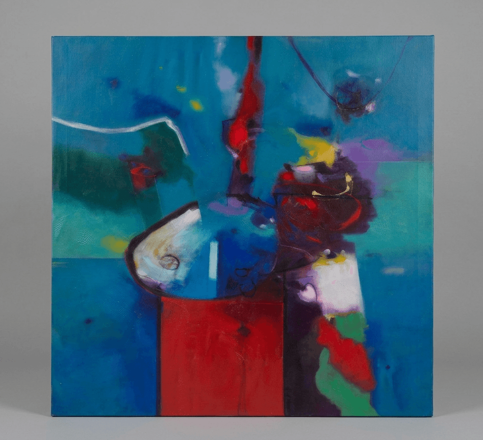 Stained Glass 2 - Acrylic on canvas -  92 x 92 cm