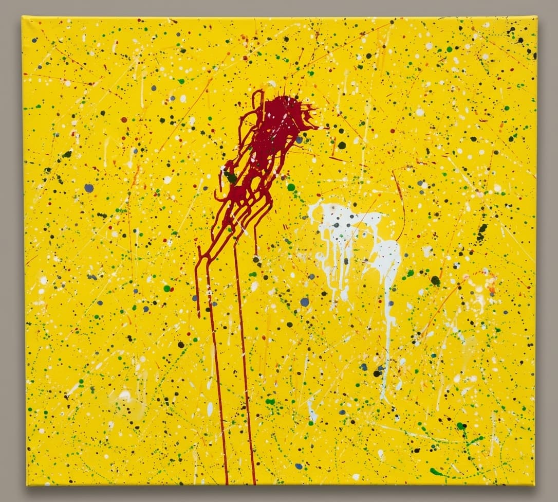 Amarillo expresionista - Óleo sobre lienzo - 99 x 100 cm