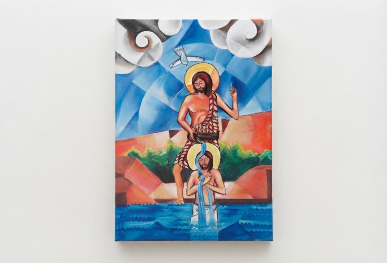 Bautizo - Óleo sobre lienzo - 50 x 73