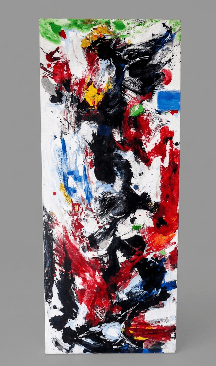 Expressionist White - Oil on canvas - 51 x 126 cm
