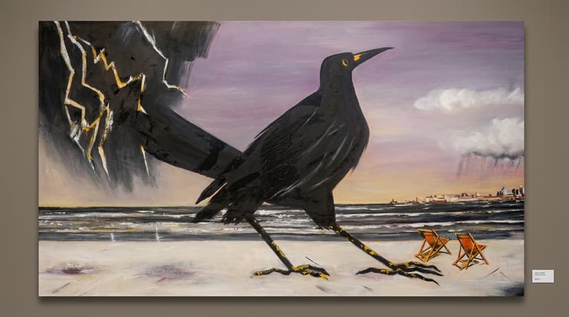Cuervo - Óleo sobre lienzo - 150 x 82 cm