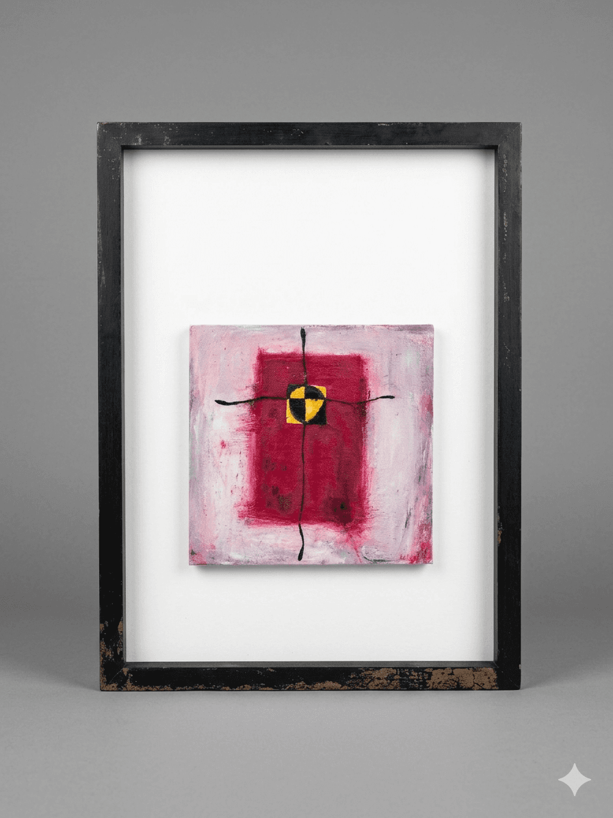 Black Series 10 - Oil on canvas, framed - 72 x 52 cm