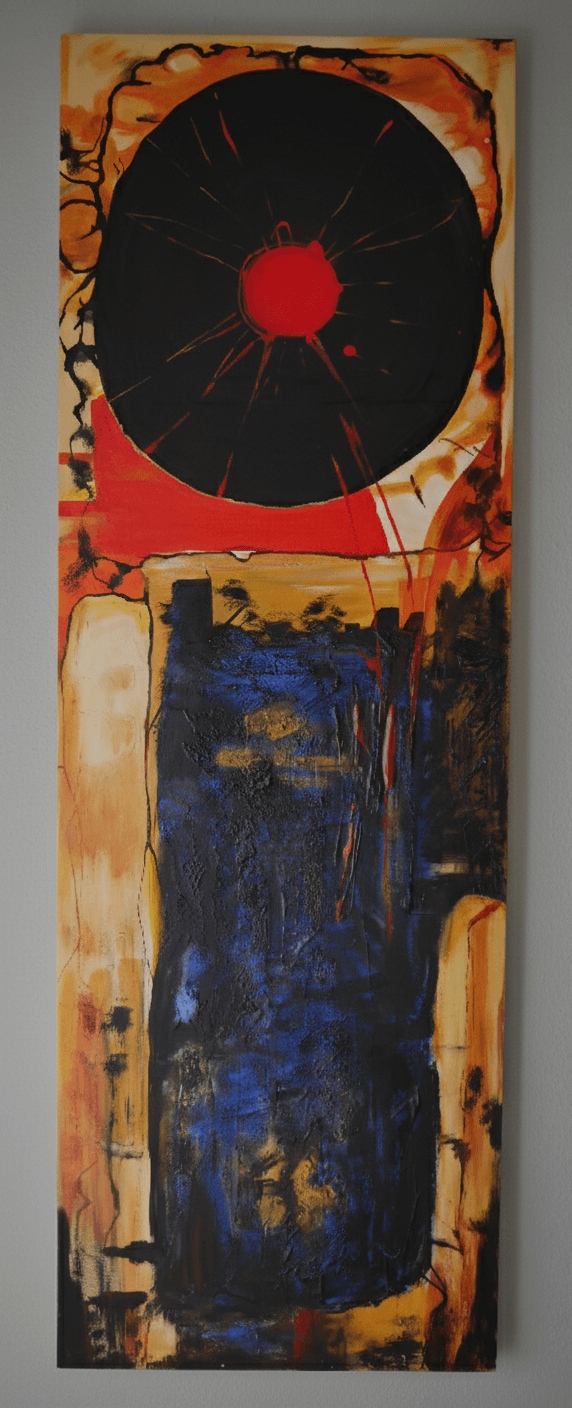 Reloj - Acrylic on canvas - 151 x 50 cm