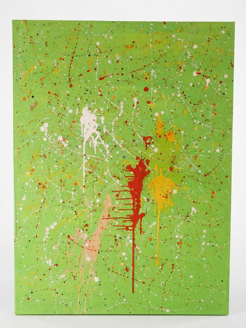 Verde expresionista - Acrílico sobre lienzo  - 97 x 130 cm