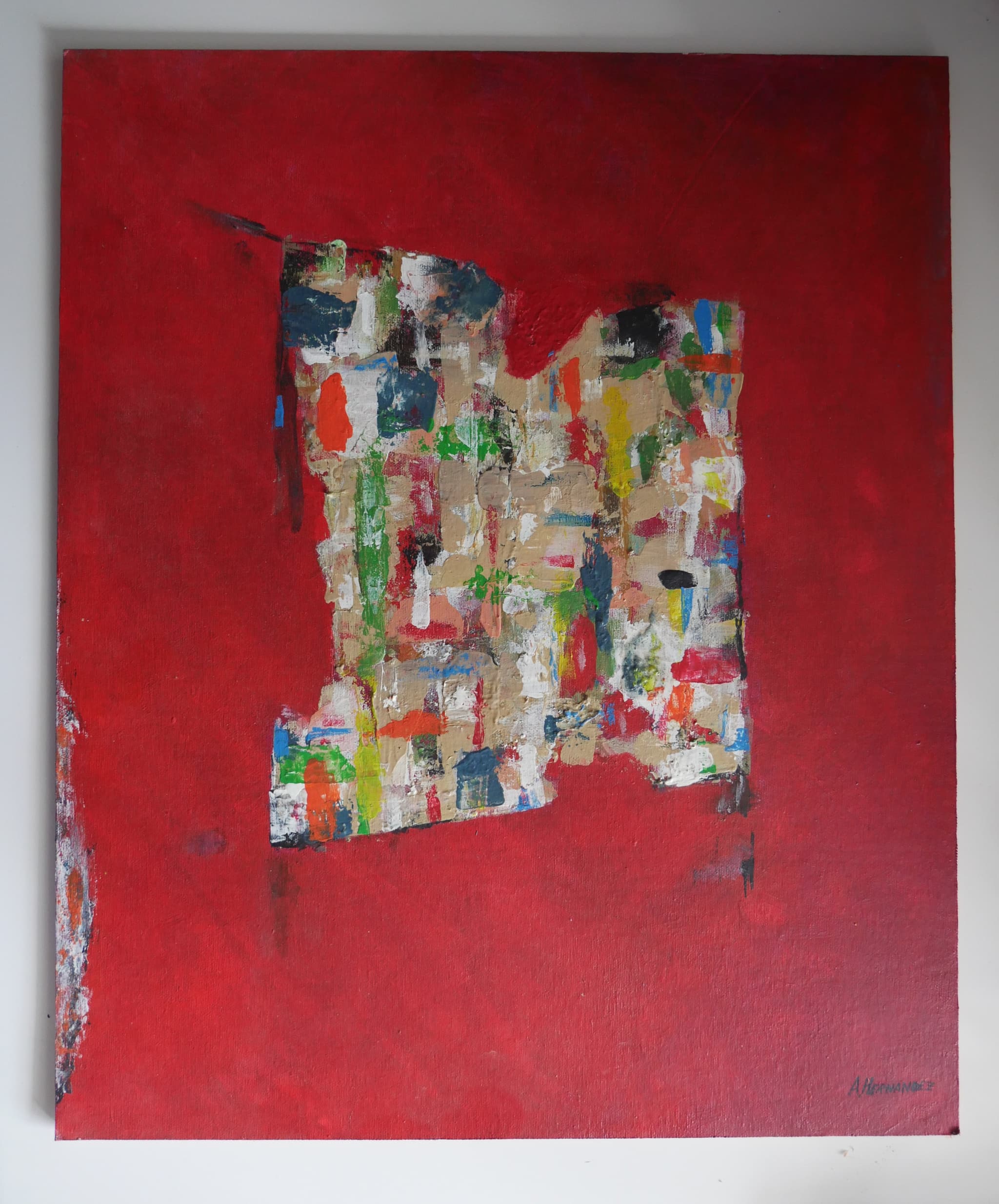Vitral 0 - Acrilyc on wood-cardboard - 38 x 46 cm