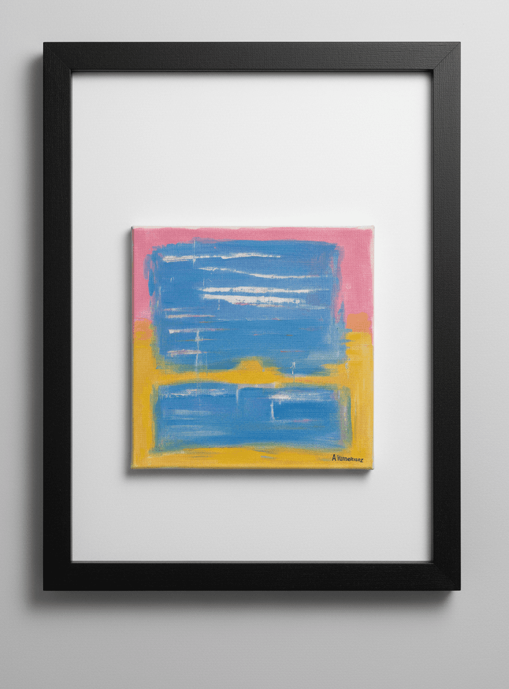 Negro Series 4 - Óleo sobre lienzo, enmarcado - 72 x 52 cm